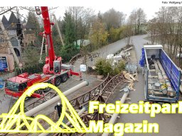 Aufbau des Themenbereichs „Sonnenbucht“ in FANTASIA (Dezember 2024)